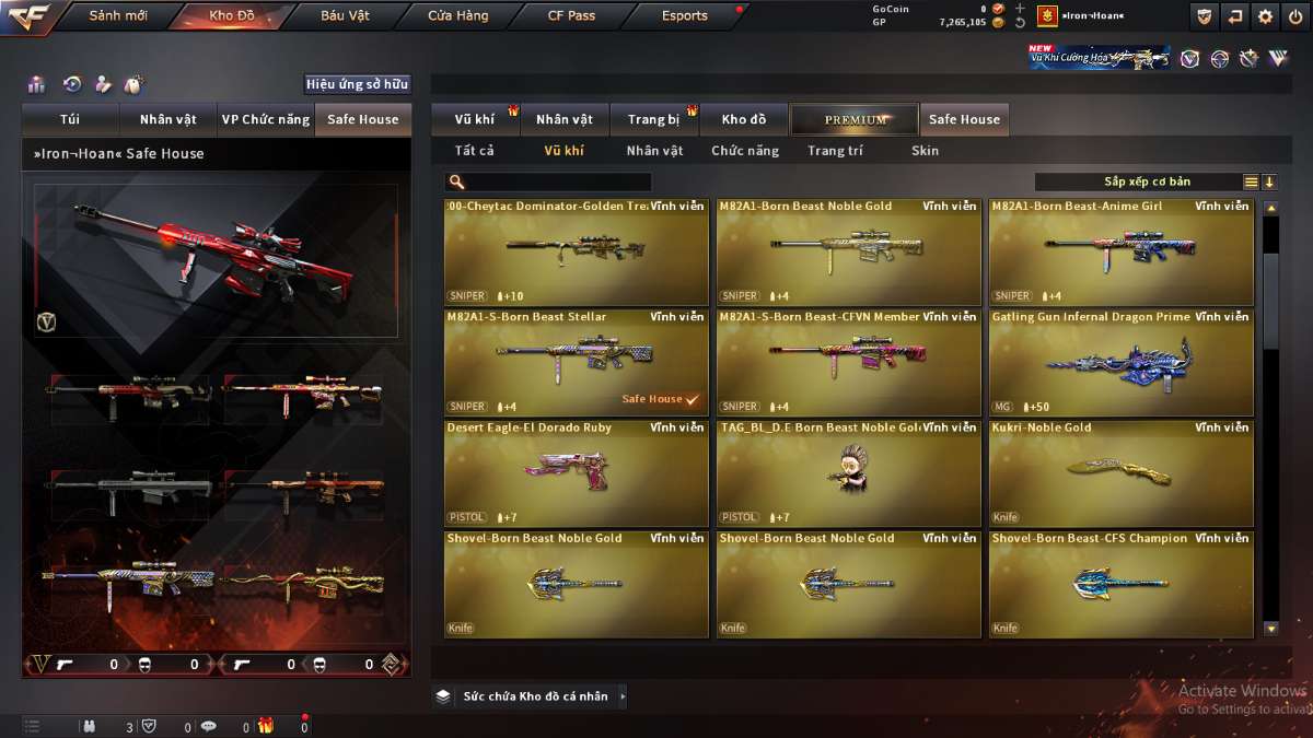 shop acc cf uy tin gia re